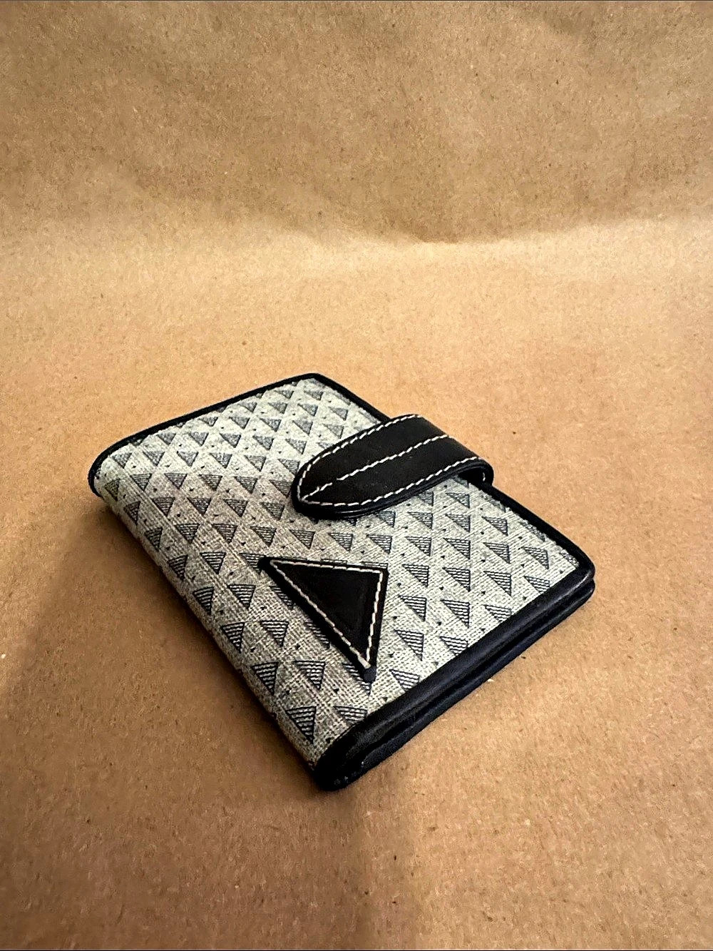 Geometric Gray & Black Wallet